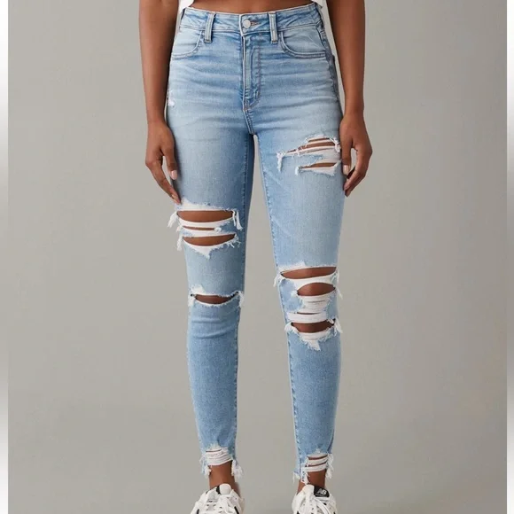 American Eagle super high waist jeggings, size 000 - Picture 1 of 7